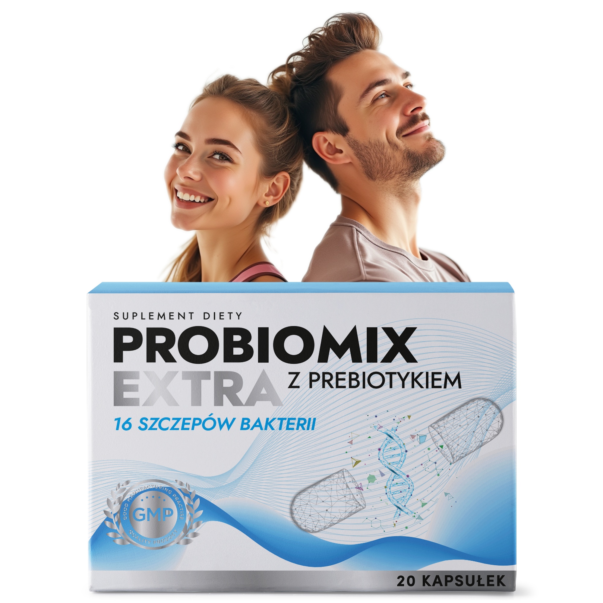Probiomix EXTRA 16 szczepów + Prebiotyk Suplement na jelita