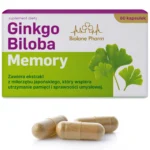 Ginkgo Biloba Memory Miłorząb Japoński Suplement na Pamięć i Koncentrację
