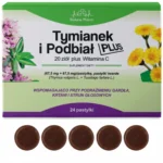 Tymianek Podbiał Plus tabletki do ssania na Gardło Kaszel 20 Ziół