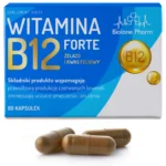 B12 Forte Suplement 3w1 Żelazo + Kwas foliowy Energia Witalność Koncentracja