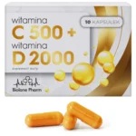 Witamina C 500 mg + D3 2000 IU Odporność i Energia 10 kapsułek